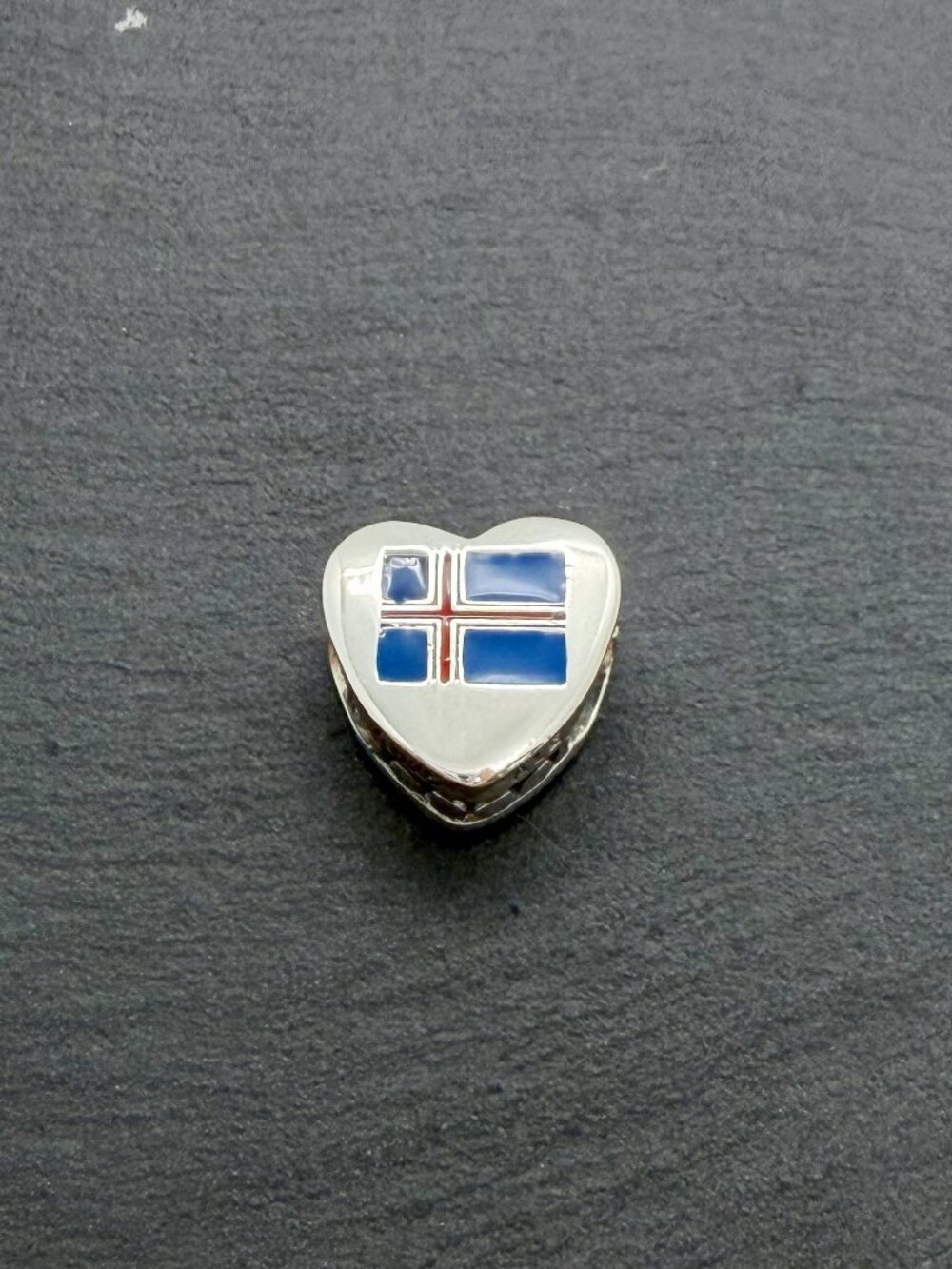 Pandora Iceland Flag I Love Iceland Heart Charm Sterling Silver Jewelry